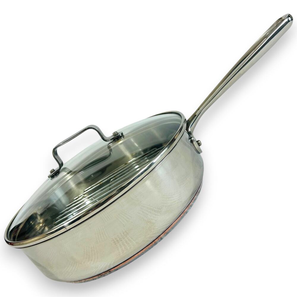 Emeril 3 Qt, Copper Core Chicken Fryer Saute Pan with Lid All Clad